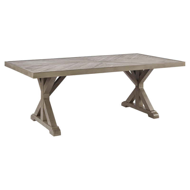Beachcrest Home Danny Porcelain Outdoor Dining Table & Reviews Wayfair